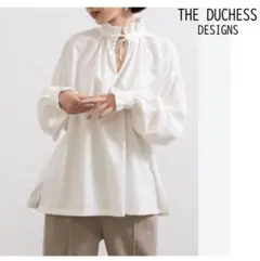 THE DUCHESS DESIGNS ダッチェスデザイン フリル ブラウス 白