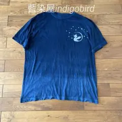 10月新作　染めたて藍染Tシャツ　エンジェルの息