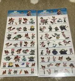 ズートピア 4sizeステッカー 2枚セット