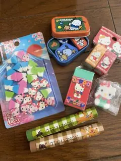 サンリオ　当時物　ハローキティ 消しゴムセット　ポチャッコ　honeyfield
