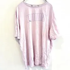 ★【PUMA】プーマ　ロゴTシャツ　ピンク　サイズL　古着 春夏服 海外古着