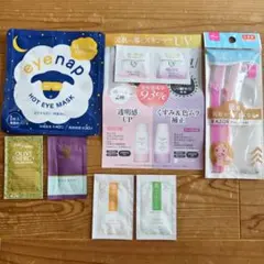 ホットアイマスク クレンジングオイル 美容液 カミソリ 化粧水 乳液 洗顔料のサムネイル