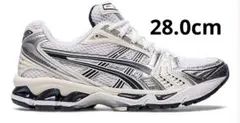 新品【28】ASICS GEL-KAYANO 14 ホワイト シルバー