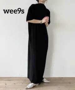 ウィークス デイリーデイリースーパーストレッチクルーネックプリーツワンピース