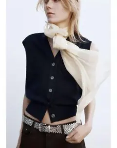 ZARA プレーンニットベスト