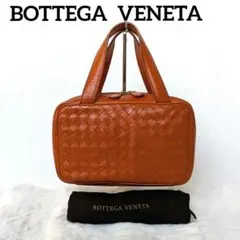 ボッテガヴェネタ ハンドバッグ レザー イントレチャート キャメル系 保存袋付き