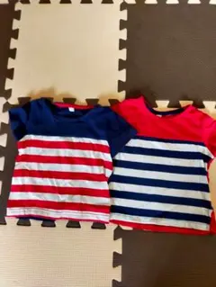 2枚セット　双子　お揃い　色違い