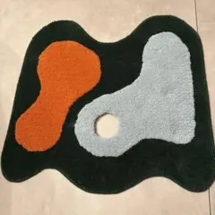 MIYOSHI RUG 変形ラグ マット 緑色 60×60 - メルカリ