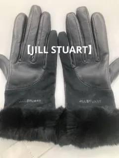 【JILL STUART】レディース レザー手袋 ファー付き