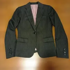 ストライプ グレー ブレザー　INTERPLANET