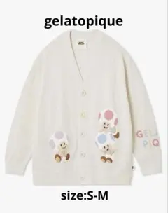 gelatopique/UNISEX キノピオジャガードカーディガン