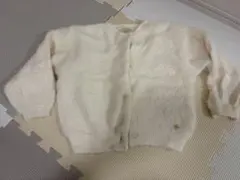 petit main ホワイトカーディガン M