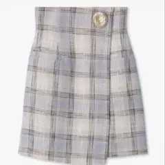 snidel スナイデル ツイードラップミニスカート 23春夏.