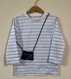 ファミリア　チュニック　ポシェット　ボーダー　140サイズ　長袖