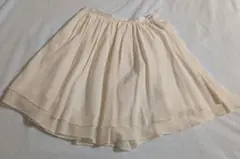 シフォン フレアスカート ホワイトのサムネイル