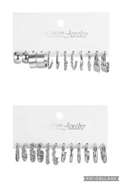 シルバー フープピアス 2セット　計12組！！！