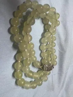 天然石ネックレス（ジェイド系／詳細不明） ビンテージ