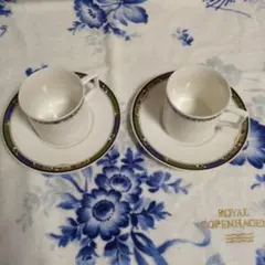 Royal Copenhagen ティーカップ・ソーサー 2セット
