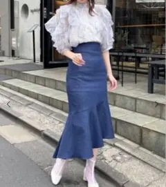 デニム　マーメイドスカート　MAJESTIC LEGON