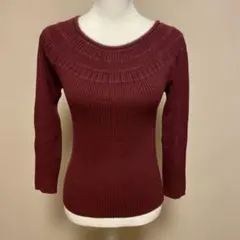 プロポーションボディドレッシング　ヨークデザインリブニット　サイズM