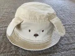 美品　コムサイズム　ベビー　キッズ　アニマル耳　バケットハット ベージュ　帽子