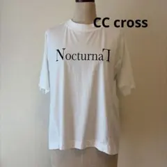 CC cross ロゴ Tシャツ 半袖 ホワイト