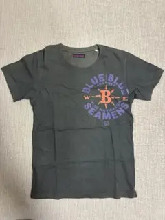 BLUE BLUE グレー Tシャツ