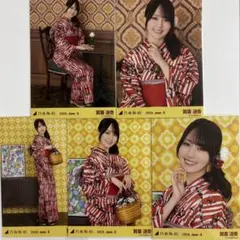 乃木坂46 浴衣 賀喜遥香 瀬戸口心月座りヨリ 乃木坂46 生写真 賀喜遥香 2026 浴衣 5種 コンプ 座りヨリ 座り - メルカリ