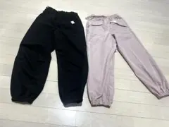 黒とピンクの長ズボン 2点セット