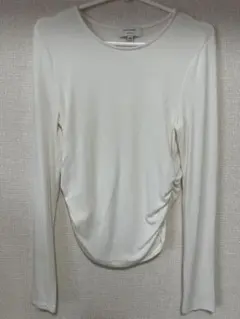 BANANA REPUBLIC SOFT LUXE M ホワイト長袖Tシャツ