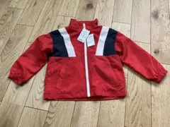 新品 キッズ　子ども　ナイロンジャケット 100cm 赤 薄手アウター