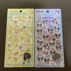 ポムポムプリン&クロミ ボンボンドロップシール2枚セット