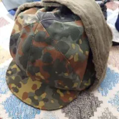 ドイツ軍 ウィンターキャップ フレクターカモ 【デッドストック】