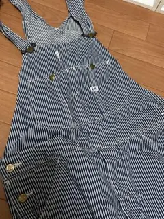 Lee ストライプ オーバーオール Mサイズ