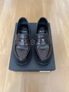 ADIEU ファー レザー ローファー　革靴　ダークブラウン　42 ADIEU ファー レザー ローファー 革靴 ダークブラウン 42 - メルカリ