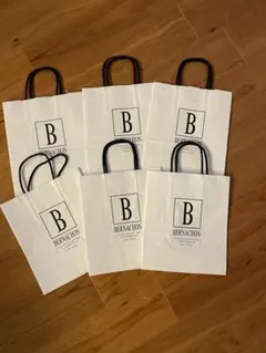 BERNACHON ショップ袋 6枚セット　ベルナシオン　ショッパーチョコレート