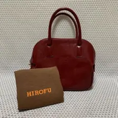 美品 ヒロフ HIROFU ボストンバッグ レザー ベージュ系 イタリア製 