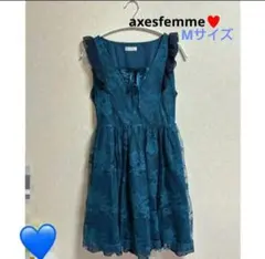 axes femme ワンピース ミニ Mサイズ 青