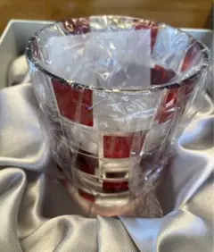 新品　Raccolta Moderna チェック オールドグラス ロックグラス