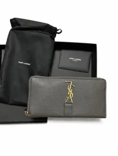 新品　未使用SAINT LAURENT グレー 長財布　サンローランのサムネイル