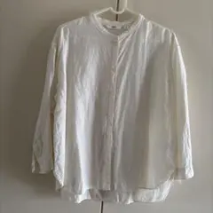 UNIQLO リネンブレンドシャツ M