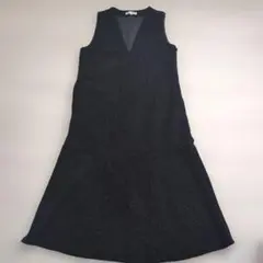 groveグローブ ラメブラックワンピースSサイズ