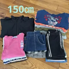 子供服 古着 小学生 女の子 秋冬服 まとめ売り 150cm アウターあり