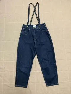 Lee×earth サスペンダー付きデニムパンツ