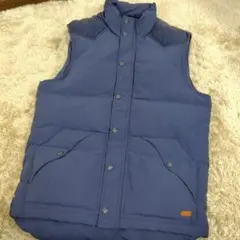 Levi's ダウンベスト ネイビー Mサイズ 異素材切り替え ウエスタン