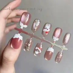 冬のデザイン ネイルチップ 10個セット