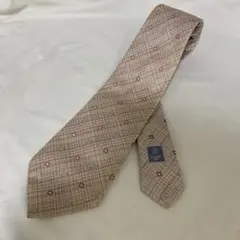 CHANEL シャネル ネクタイ ココマーク 小紋柄 ベージュ 総柄