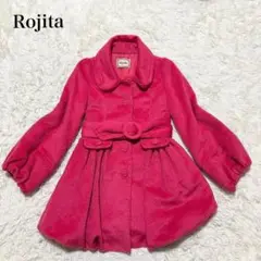 Rojita ロジータ　ピンクミドルコート　アウター　ベルト　フレア　可愛い