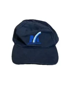 ネイビー刺繍ロゴ企業キャップ