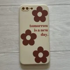 iPhone8Plus/7Plus用ケース フラワーデザイン ソフトケース